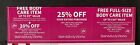 Bath & Body Works Coupons 20% & 25% Off + (2) Body Care Items ~ Exp. 5/12/24