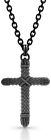 Montana Silversmiths Flat Braid Bull Rope Cross Necklace