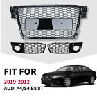 New For Audi B8 A4 S4 RS4 style 09-12 Front Henycomb Mesh Bumper Grill grille (For: Audi)