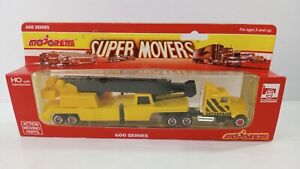 Vintage Majorette HO 1/87 Scale Super Movers #617 Enterprise Crane & Trailer NIB
