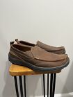 Skechers Mens’s Size 11 Superior Gains Loafer Brown Leather Slip On Casual 63697