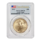 2023 $50 American Gold Eagle PCGS MS70 First Strike Flag Label 1oz 22KT coin