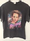 Miley Cyrus 2014 BANGERZ Tour Unisex S M Black Double Sided Concert T-Shirt