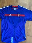 Vintage 2004 Adidas FFF France Football Soccer Jersey Blue Sz Xl