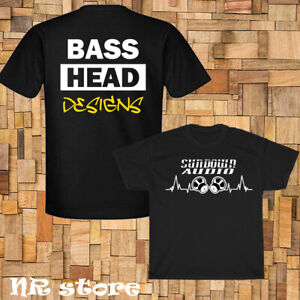 New SUNDOWN AUDIO Basshead Logo T shirt Funny Size S to 5XL