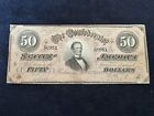 Stunning 1864 Confederate States Of America $50 Richmond VA Note 🇺🇸