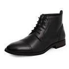 Men's Dress Boots Cap Toe Oxford Derby  Party Wedding StylishBoots Size 6.5-15