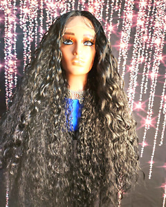 Wavy Black Lace Front Wig 34