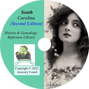 220 old books - SOUTH CAROLINA History & Genealogy on DVD