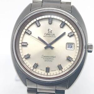 Omega Seamaster Cosmic 2000 Date Silver Automatic Mens Watch Authentic Working