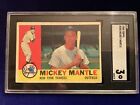 1960 TOPPS #350 Mickey Mantle SGC 3