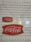 COCA-COLA  EMBROIDERED PATCHES (2) / 1 LARGE SIZE & 1 SMALLER SIZE /VINTAGE LOOK