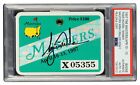 🐯 1997 THE MASTERS GOLF BADGE PSA AUTOGRAPH 10 - TIGER WOODS FIRST MAJOR WIN