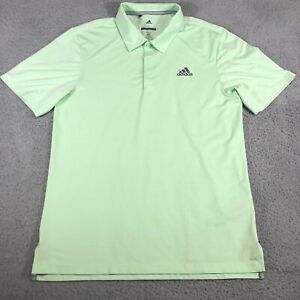 Adidas Golf Mens Polo Shirt Size Small Lite Green Short Sleeve