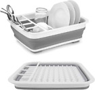 Collapsible Dish Drying Rack with Drainer Board - Efficient Dish Drainer