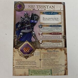 Shadows Over Camelot Board Game - Replacement Sir Tristan Coats Of Arms Card
