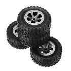 4Pack 1:16 Rubber+Plastic Wheel Tyre Tires For WPL B14 C24 Military Truck RC Car