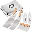 Bbq Griddle Accessories Set Of 6 Heavy Duty Stainless Steel Scraper Spatula Bast
