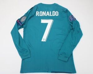 real madrid jersey away 2017 2018 shirt long sleeve ronaldo ADIZERO version play