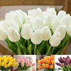 10 PACK Artificial Tulips Real Touch Bridal Home Wedding Party Festival Decor US