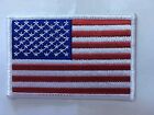 American flag patch USA flag patch white edge US flag shoulder patch 3 5/8