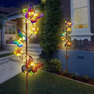 Butterfly Solar Stake Lights, Waterproof, for Outdoor Decor, Garden,Lawn,Patio o