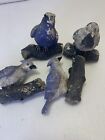 Lot of 4 rustic vintage birds on a Perc