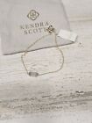 Kendra Scott Elaina Gold Adjustable Chain Bracelet Slate Cat Eyes W Tags & Bag