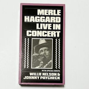 Merle Haggard In Concert with Willie Nelson, Johnny Paycheck VHS