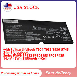 Genuine FPCBP425 FMVNBP232 Battery for Fujitsu LifeBook T904 T935 T936 U745 45Wh