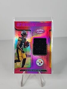 New Listing2022 Panini Certified New Generation Calvin Austin III RC Jersey /299 Pink