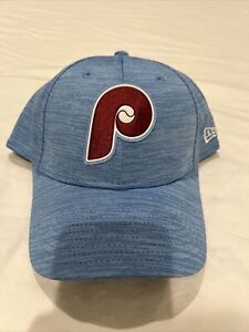 Philadelphia Phillies New Era Baby Blue Retro Logo Adjustable Hat￼