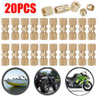 20PC Straight Brass Brake Line compression Fitting Unions For 3/16