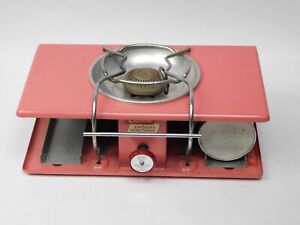 Vintage Coleman LP Gas 1-Burner Picnic Stove with Empty Can, PINK (untested)