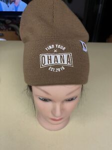 OHANA Carhartt Beanie Hat Acrylic Winter Brown Pull On Knit Cap USA Adult OS