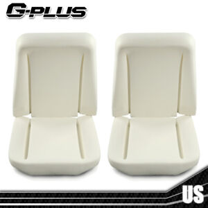 New Fit For 1966-1972 GM Front Bucket Seat Foam Bun Cushion Upper & Lower Pair (For: 1966 Impala)