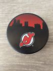 NJ New Jersey Devils City Skyline Limited Edition Hockey Puck Preowned