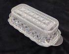 Vintage Anchor Hocking Wexford Pressed Glass Butter Dish READ