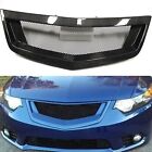 1x Front Bumper Grille Mesh Honeycomb Style For Acura TSX 2011-2014 Carbon Fiber (For: 2011 Acura TSX Base 2.4L)