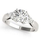 1.66 Ct Simulated Diamond Engagement Wedding Ring 10K Solid White Wedding gift