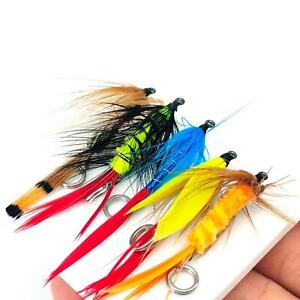 5 Pieces Artificial Lures Fly Fishing Lures Set for Walleye Crappie Bluegill