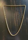 Men's 14k Gold Stamped Rope Chain 24 Inches 