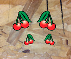Cherries Cherry Vintage Tattoo Style Vinyl Decal Sticker - 4 for 1 - 3.5