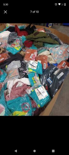 Big Pallet of Mixed New & Used Clothing, Unsorted Apparel, and Mixed Bags 300lbs