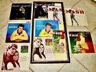 ORG. PAINTING OF VINYL RECORD COVERS+5LP's:Mash,LoveStory,Ricky,Vaughn,Peterson