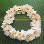Hawaiian Silk Head Lei - Min White Plumeria Flower Headband, Designed In Hawaii