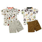 2-piece Toddler Summer Outfit for Toddler Boys - T-Shirt & Shorts Set