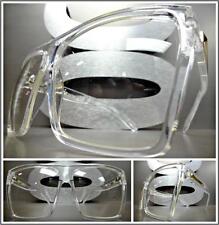 OVERSIZED VINTAGE RETRO Style Clear Lens EYE GLASSES Transparent Fashion Frame