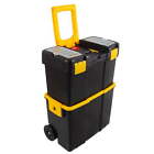 New ListingPortable Tool Box with Wheels ? Stackable 2-in-1 Tool Chest.