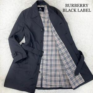 Burberry Black Label Long Trench Coat Nova Check Size Japanese  M Men's  Japan